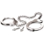 Металлические наручники Metal Leg Cuffs - Pipedream - купить с доставкой в Ярославле