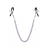 Зажимы для сосков с фиолетовой цепочкой Sweet Caress Nipple Chain - Sweet Caress - купить с доставкой в Ярославле