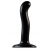 Черный фаллоимитатор-насадка Strap-On-Me P G spot Dildo size S - 16,4 см. - Strap-on-me - купить с доставкой в Ярославле