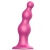 Розовая насадка Strap-On-Me Dildo Plug Beads size S - Strap-on-me - купить с доставкой в Ярославле
