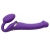 Фиолетовый безремневой вибрострапон Silicone Bendable Strap-On - size M - Strap-on-me - купить с доставкой в Ярославле