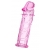 Розовая насадка фаллической формы - 12,5 см. - A-toys - в Ярославле купить с доставкой