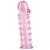 Розовая насадка на пенис с шипами - 12,5 см. - A-toys - в Ярославле купить с доставкой