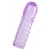 Фиолетовая рельефная насадка на пенис - 13,5 см. - A-toys - в Ярославле купить с доставкой