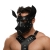 Черная кожаная маска «Собака» - Crazy Handmade - купить с доставкой в Ярославле