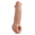 Телесная насадка-удлинитель Intrepid 9.25 Inch Realistic Penis Extender Sleeve - 23,5 см. - Blush Novelties - в Ярославле купить с доставкой