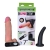 Страпон с 2 насадками и вибрацией UniStrap - 19 и 12 см. - LOVETOY (А-Полимер) - купить с доставкой в Ярославле