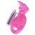 Розовая вибронасадка со стимулятор клитора   Язычок - Toyfa Basic - в Ярославле купить с доставкой