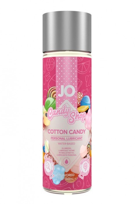 Смазка на водной основе Candy Shop Cotton Candy с ароматом сладкой ваты - 60 мл. - System JO - купить с доставкой в Ярославле