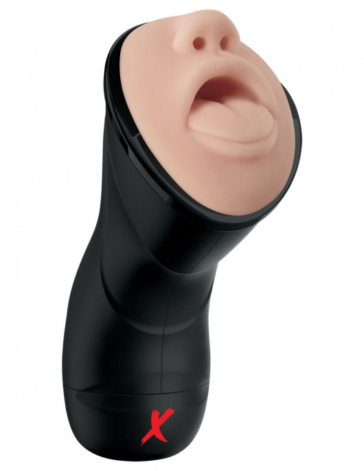 Мастурбатор-ротик Deep Throat Vibrating Stroker - Pipedream - в Ярославле купить с доставкой