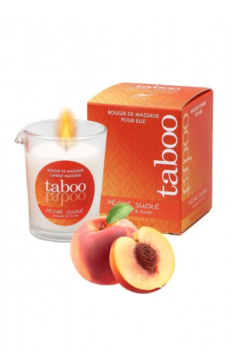 Массажное аромамасло с афродизиаками для женщин RUF Taboo Peche sucre - 60 гр. - RUF - купить с доставкой в Ярославле