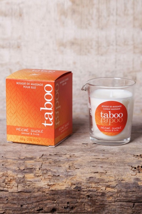 Массажное аромамасло с афродизиаками для женщин RUF Taboo Peche sucre - 60 гр. - RUF - купить с доставкой в Ярославле