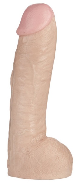 Огромная насадка-реалистик Vac-U-Lock Realistic Hung - 31,7 см. - Doc Johnson - купить с доставкой в Ярославле