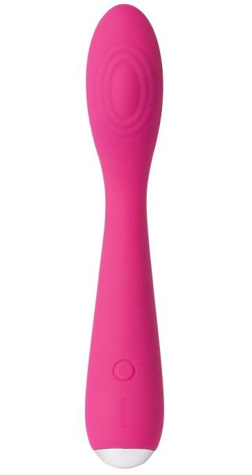 Ярко-розовый G-стимулятор IRIS Clitoral   G-spot Vibrator - 18 см. - Svakom