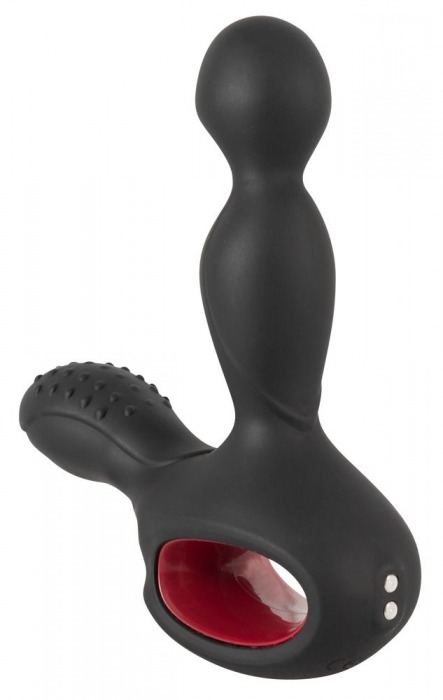 Черный вибромассажер простаты с нагревом и ротацией Prostate Plug - 14,5 см. - Orion - в Ярославле купить с доставкой
