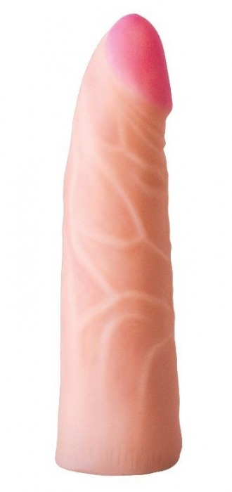 Фаллическая насадка на трусики харнесс - 17,5 см. - LOVETOY (А-Полимер) - купить с доставкой в Ярославле