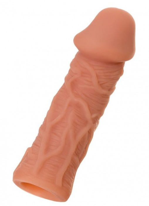 Телесная реалистичная насадка KOKOS Extreme Sleeve 05 с дополнительной стимуляцией - 12,7 см. - KOKOS - в Ярославле купить с доставкой