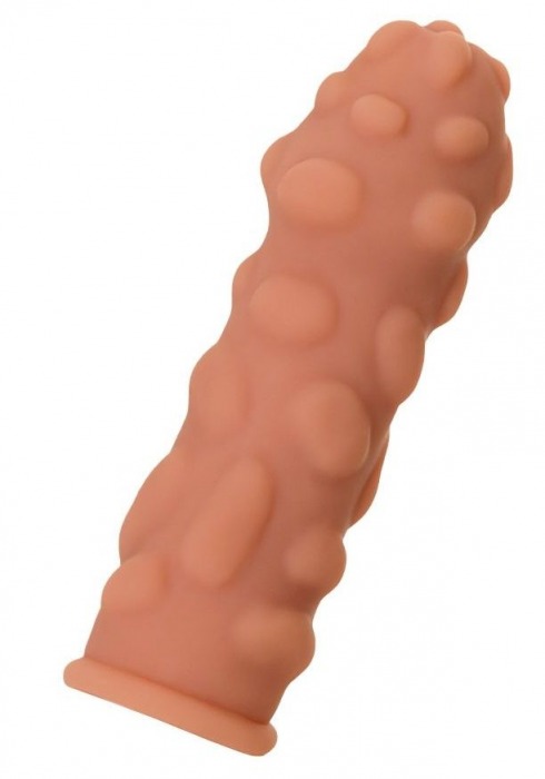 Телесная реалистичная насадка KOKOS Extreme Sleeve 11 с дополнительной стимуляцией - 12,7 см. - KOKOS - в Ярославле купить с доставкой