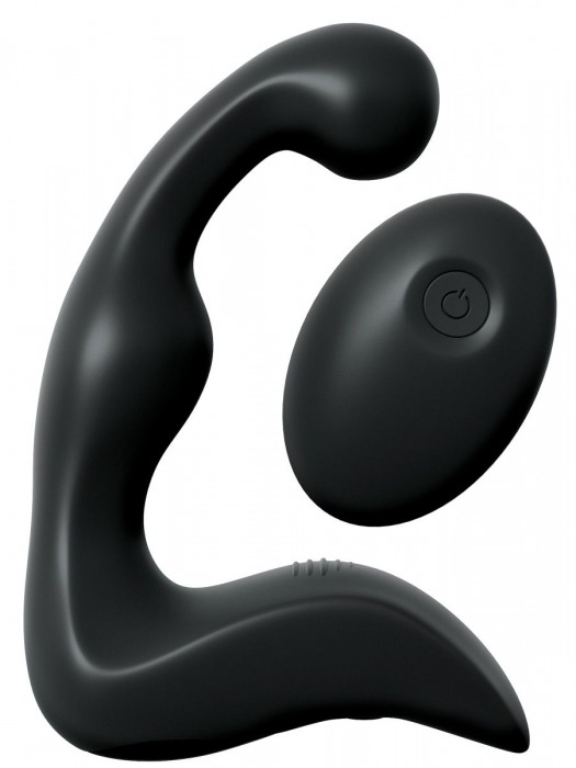 Черный вибромассажер простаты с пультом ДУ Control P-Spot Pro - Pipedream - в Ярославле купить с доставкой