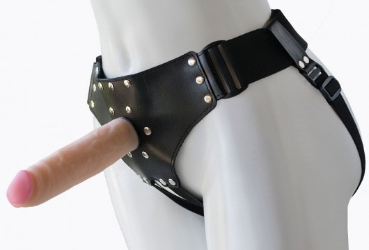 Женский мягкий пояс с насадкой Classic lux-ГЕРЦОГ - 18,2 см. - LOVETOY (А-Полимер) - купить с доставкой в Ярославле