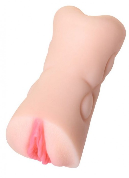 Телесный двусторонний мастурбатор Rich Fruit - вагина и анус - ToyFa - в Ярославле купить с доставкой