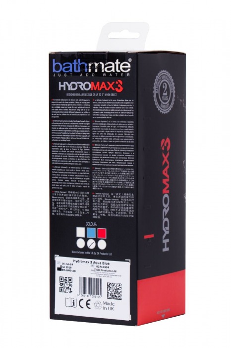 Синяя гидропомпа HydroMAX3 - Bathmate - в Ярославле купить с доставкой