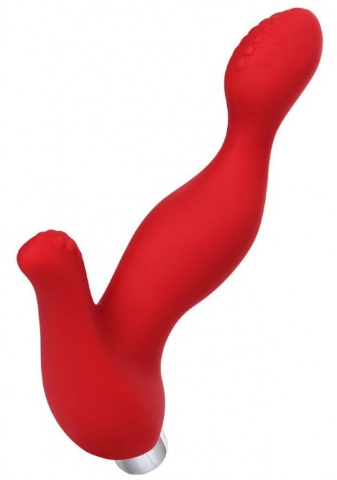 Красный силиконовый вибростимулятор простаты Proman - 12,5 см. - ToyFa - в Ярославле купить с доставкой