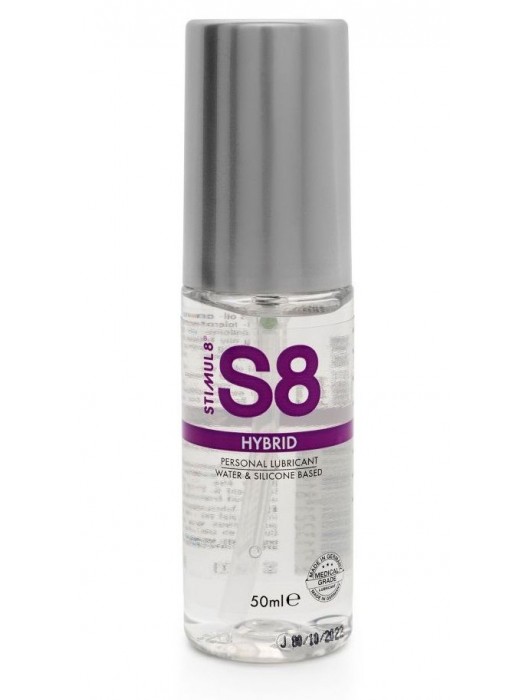 Cмазка на водно-силиконовой основе S8 Hybrid - 50 мл. - Stimul8 - купить с доставкой в Ярославле