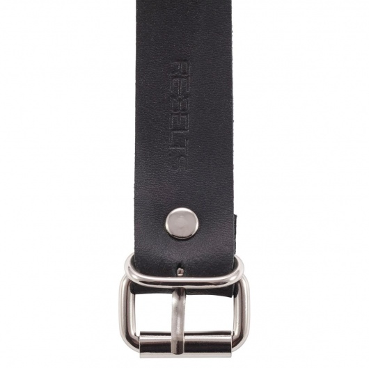 Черный поводок и чокер с кольцом Rada - Rebelts - купить с доставкой в Ярославле