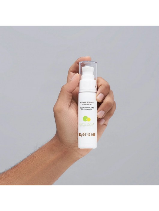 Универсальный массажный гель 3-в-1 Allover Delicious с ароматом ананаса и зеленого чая - 50 мл. - YESforLOV - купить с доставкой в Ярославле
