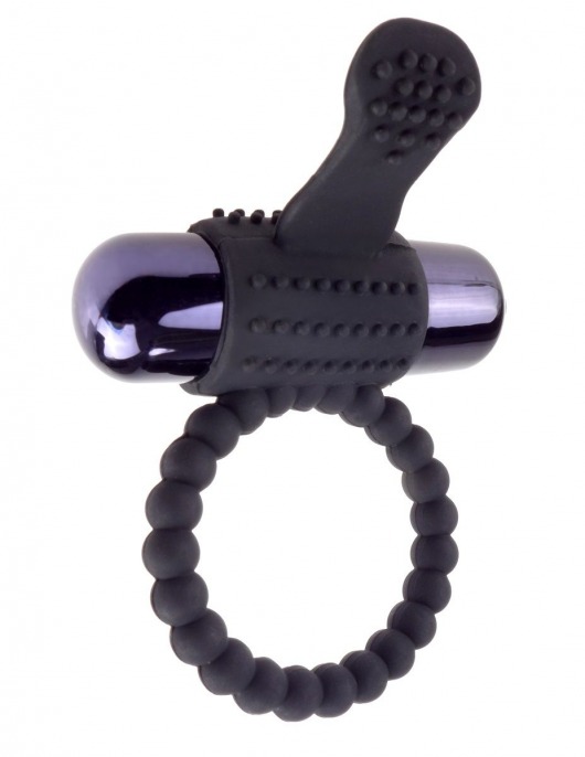 Черное эрекционное виброкольцо Vibrating Silicone Super Ring - Pipedream - в Ярославле купить с доставкой