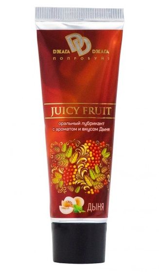 Интимный съедобный лубрикант JUICY FRUIT с ароматом дыни - 30 мл. - БиоМед - купить с доставкой в Ярославле