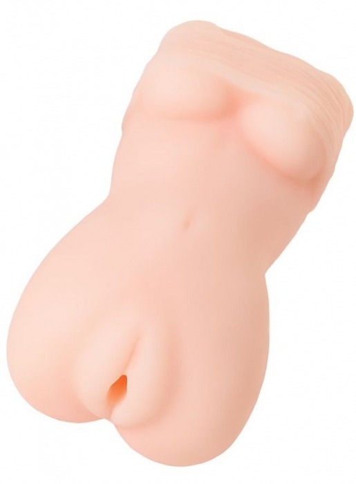 Телесный мастурбатор в виде женской фигурки - Toyfa Basic - в Ярославле купить с доставкой