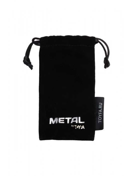 Серебристая конусовидная анальная пробка с фиолетовым кристаллом - 7 см. - ToyFa - купить с доставкой в Ярославле