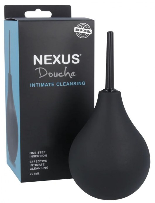 Черный анальный душ с обратным клапаном Non Return Valve Anal Douche - Nexus Range - купить с доставкой в Ярославле