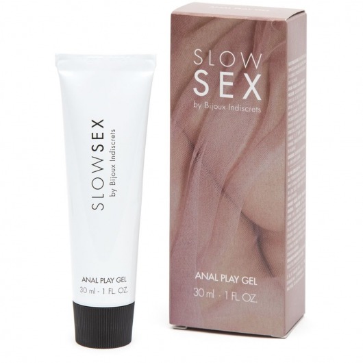 Лубрикант на водной основе Slow Sex Anal Play Gel - 30 мл. - Bijoux Indiscrets - купить с доставкой в Ярославле