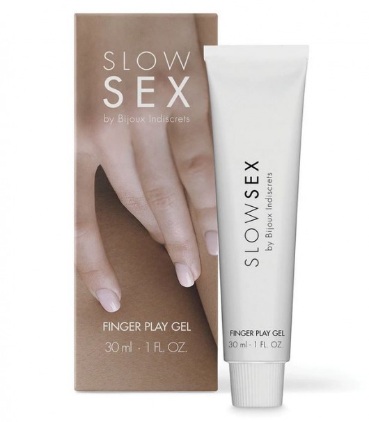 Гель для мастурбации с ароматом кокоса Slow Sex Finger Play Gel - 30 мл. - Bijoux Indiscrets - купить с доставкой в Ярославле