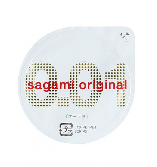 Супертонкий презерватив Sagami Original 0.01 - 1 шт. - Sagami - купить с доставкой в Ярославле
