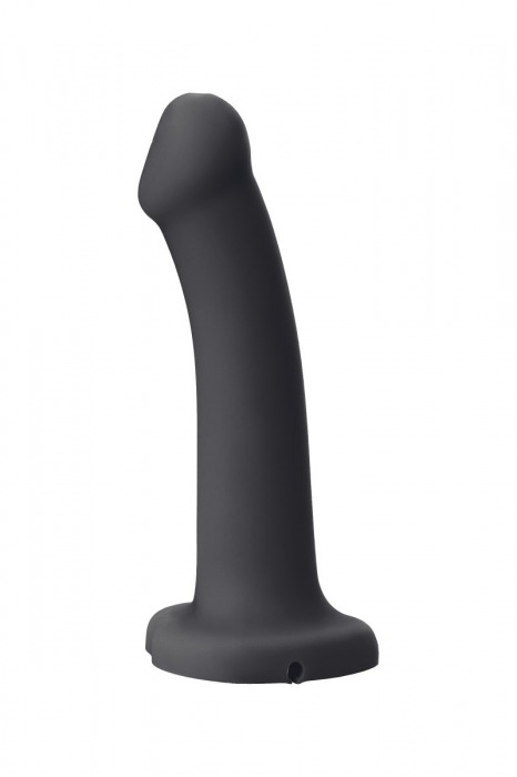 Черный фаллос с имитацией эякуляции Silicon Cum Dildo L - 19,6 см. - Strap-on-me - купить с доставкой в Ярославле