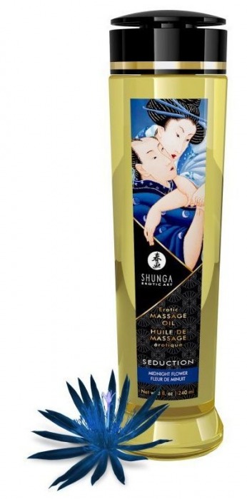 Массажное масло с ароматом ночных цветов Seduction - 240 мл. - Shunga - купить с доставкой в Ярославле