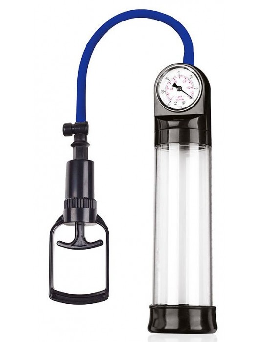 Прозрачная вакуумная помпа Sex Expert с манометром - Sex Expert - в Ярославле купить с доставкой