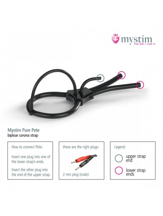 Утяжка под головку для электростимулятора Pure Pete - MyStim - купить с доставкой в Ярославле