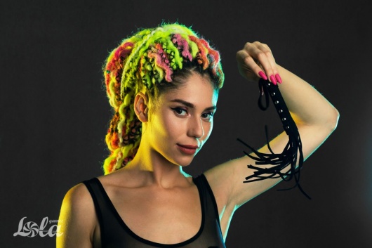 Черная плеть Fling - 27 см. - Lola Games - купить с доставкой в Ярославле