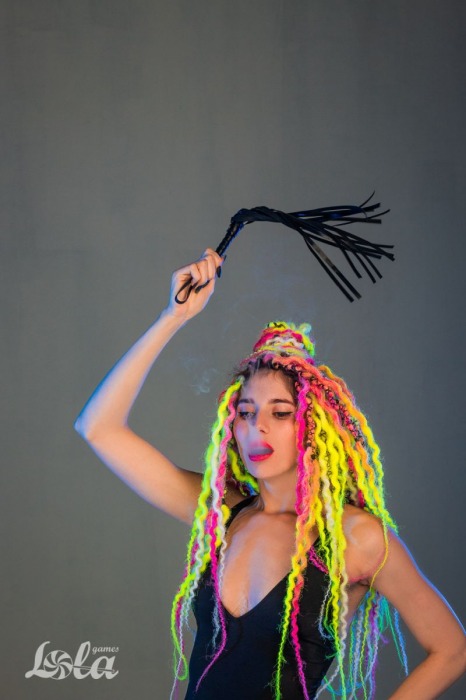 Черная плеть Party Hard Risque - 63,5 см. - Lola Games - купить с доставкой в Ярославле