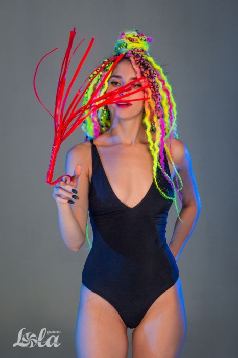 Красная плеть Party Hard Risque - 63,5 см. - Lola Games - купить с доставкой в Ярославле