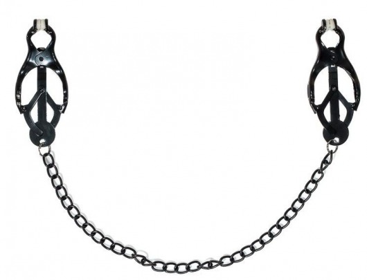 Зажимы на соски Darkside с цепочкой - Lola Games - купить с доставкой в Ярославле