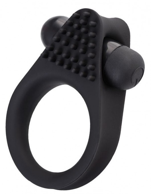 Черное эрекционное виброкольцо Brid с шипиками - A-toys - в Ярославле купить с доставкой