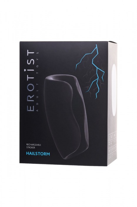 Черно-белый перезаряжаемый мастурбатор Erotist Hailstorm - Erotist Adult Toys - в Ярославле купить с доставкой