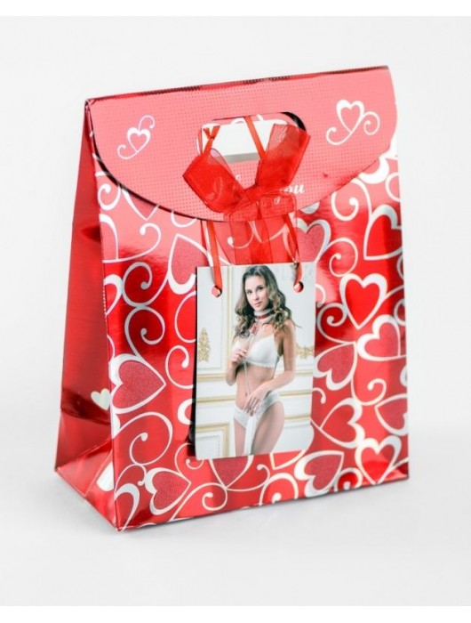 Бело-красный ошейник из натуральной кожи с нежным мехом - БДСМ Арсенал - купить с доставкой в Ярославле