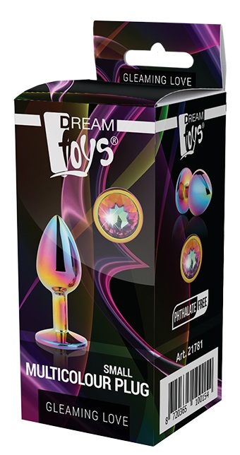 Голографическая анальная втулка с радужным кристаллом - 7,1 см. - Dream Toys - купить с доставкой в Ярославле